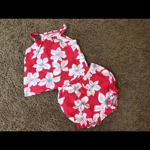 top with matching shorts